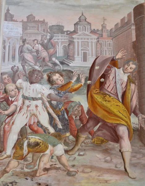 Seventeeth століття фреска — стокове фото