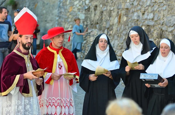 Saillon medeltida Festival — Stockfoto