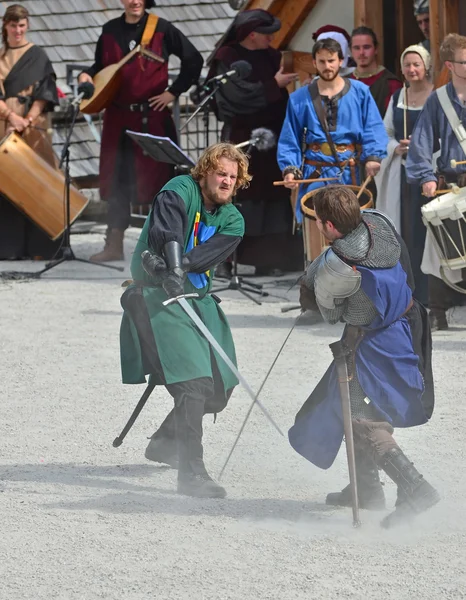 Saillon-Mittelalterfest — Stockfoto