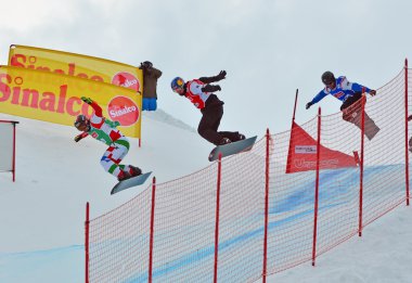 Snowboard Cross World Cup clipart