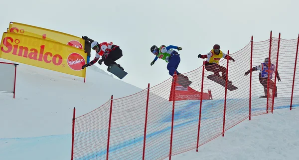 Snowboard Cross World Cup — Fotografie, imagine de stoc