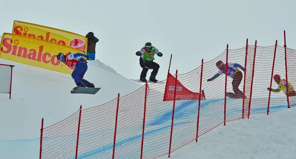 Snowboard Cross Coppa del Mondo — Foto Stock