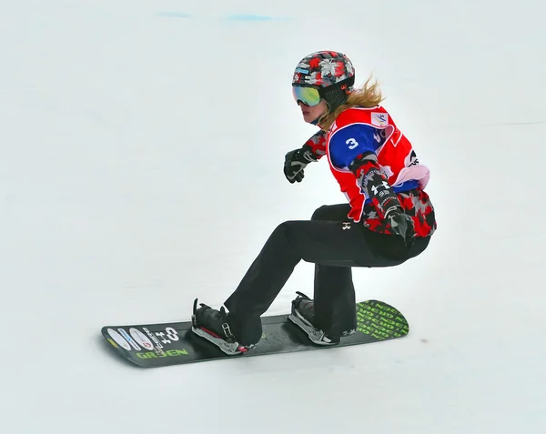 Snowboard cross VM — Stockfoto