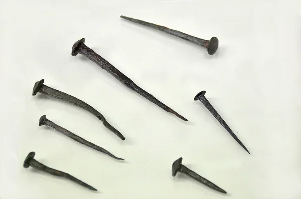 Roman iron nails — Stock Photo, Image