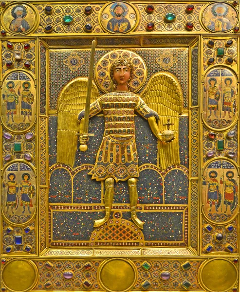 Starożytne bizantyjskiej złoty Psalter — Zdjęcie stockowe