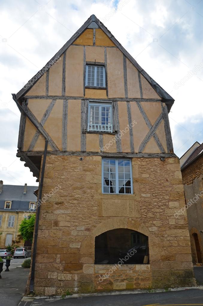 Unusual half timbered house