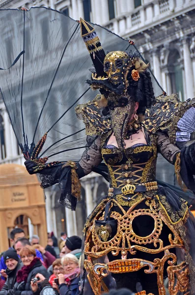 Black Death carnival costume — Stock Photo, Image