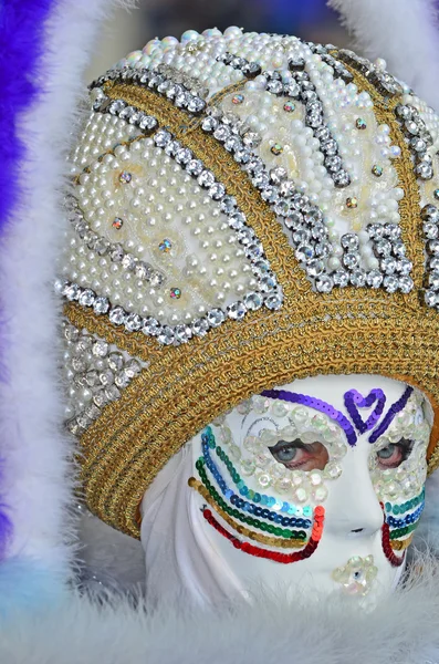 Carnaval disfraz enmascarado — Foto de Stock