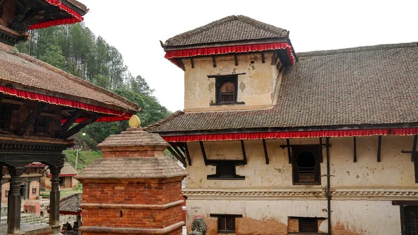 ユネスコの暫定的なサイト ネパールのPanauti Durbar SquareにあるIndreshwor Mahadev Temple 南アジアの神聖で神聖な町 ヒンズー教と仏教のランドマーク — ストック写真