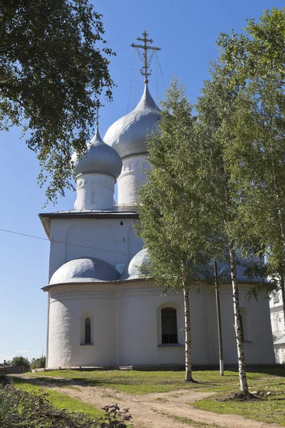 Kościół Wniebowzięcia Najświętszej Marii Panny Miejscowości Belozersk Wołogodzki Rosja — Zdjęcie stockowe