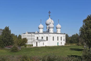 Başkalaşım katedralde Belozersk Kremlin Vologda Region, Rusya Federasyonu