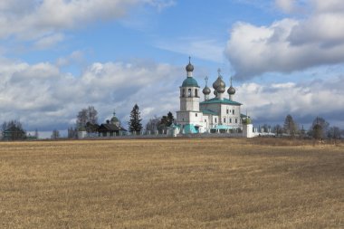 Church of Elijah the Prophet near the town Kadnikov Sokolsky District, Vologda Region, Russia clipart
