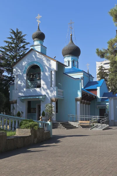 Iglesia Santísima Trinidad Complejo Asentamientos Adler Sochi Región Krasnodar Rusia — Foto de Stock
