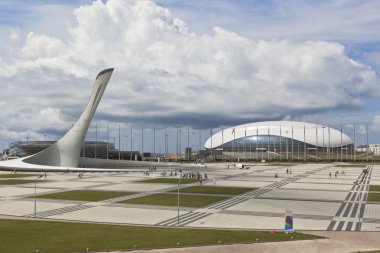Sochi Olympic Park Olimpiyat meydanda görünümünü