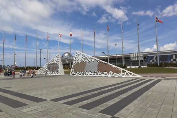 Muro de Campeones en la Plaza Olímpica en el Parque Olímpico de Sochi — Foto de Stock