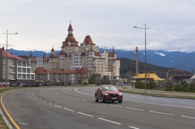 Olimpiyat Caddesi ile otel kompleksi 
