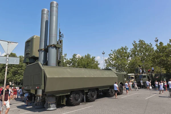 Sevastopol Krim Juli 2020 Kustraketsysteem Bastion Navy Day Het Nakhimov — Stockfoto