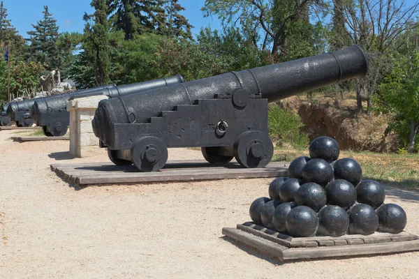 Sevastopol Crimea July 2020 Battery Senyavin Memorial Complex Malakhov Kurgan — Stock Photo, Image