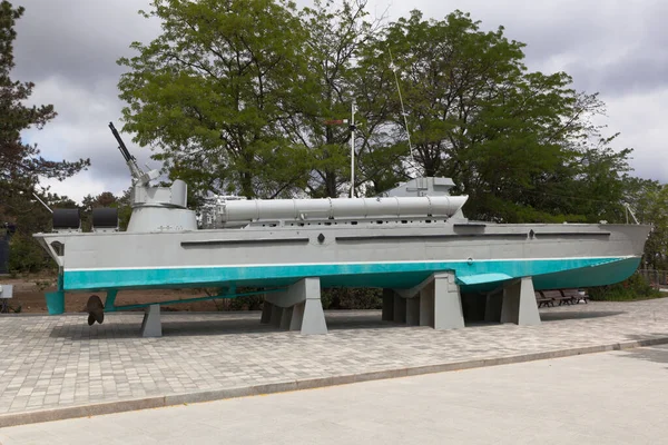 Sevastopol Crimea July 2020 Torpedo Boat 123 Komsomolets Memorial Complex — Stock Photo, Image