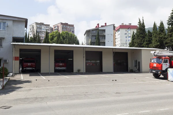 Lazarevskoe, Sochi, Russia. Firehouse — Stock Photo, Image