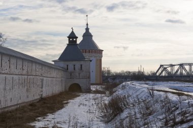 Vologda, Rusya Federasyonu. Kule ve şaft spaso-prilutsky dimitriev Manastırı