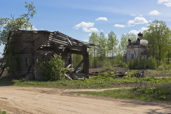 Bir Köy Oldu Görüntülemek Köyleri Zhavoronkova Verhovazhskogo District Vologda Region — Stok fotoğraf