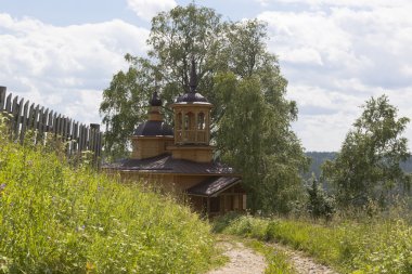 Şapel Our Lady varsayım bir köyde Markovskaya, Verhovazhskogo district, Vologda region, Rusya Federasyonu