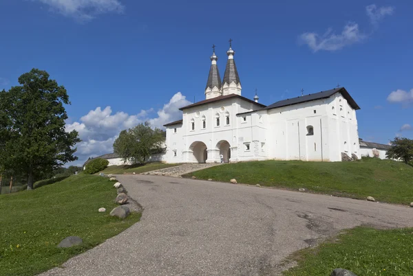 처녀 수도원의 성탄절의 Ferapontov Belozersky입니다. Ferapontovo, Kirillov 지구, 볼로그다 지역, 러시아 — 스톡 사진