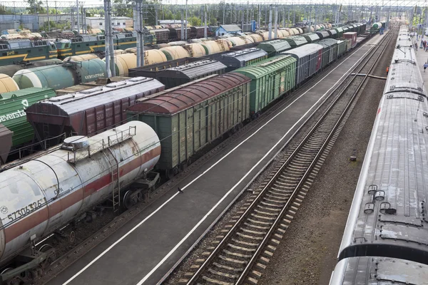 Tren istasyonu Danilov, Yaroslavl bölgesi, Rusya Federasyonu