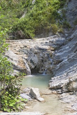 Bir dağ dere köy Dederkoy, Tuapse bölge, Krasnodar bölgesi, Rusya yakın