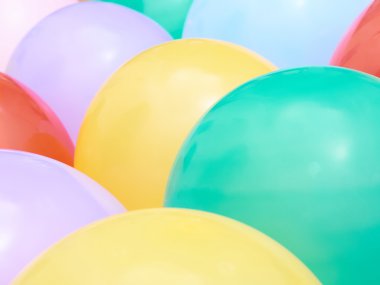 Muhteşem gösterilen balonlar portre renkler.