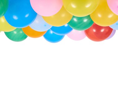 Muhteşem gösterilen balonlar portre renkler.