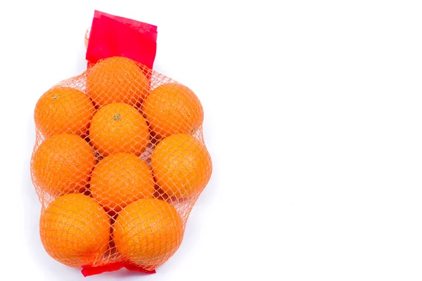 Mesh oranges from  supermarket. — Stock Photo, Image