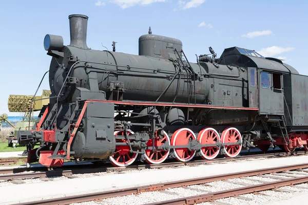 Locomotivă veche sovietică  . Fotografie de stoc