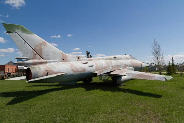 旧的苏联军事飞机. — 图库照片