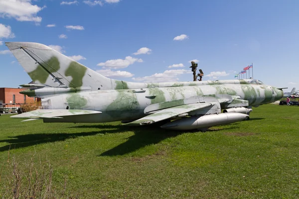 旧的苏联军事飞机. — 图库照片