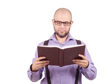 adam beyaz Profesör okuma kitabı 