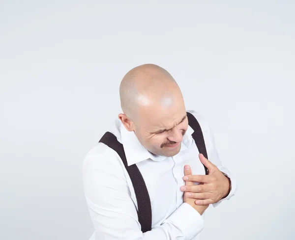 Male heart pain. — Stock Photo, Image