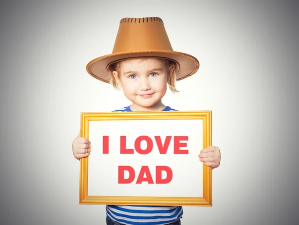 Text I LOVE DAD — Stock Photo, Image