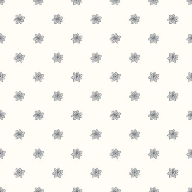 Vektör Dikişsiz retro desen çiçek tomurcuk