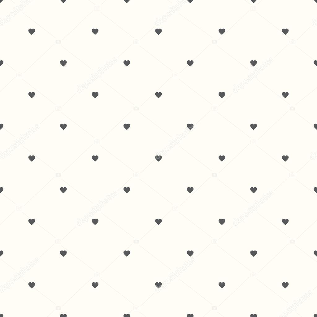 Seamless pattern with hearts