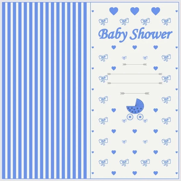 婴儿淋浴邀请模板 — 图库矢量图片