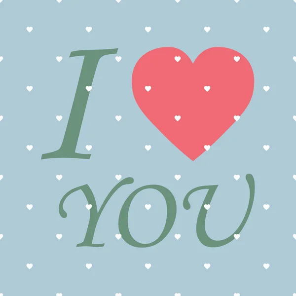 爱快乐的情人节卡片，字体类型 — 图库矢量图片