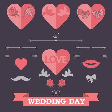 düğün davetiyesi kümesi