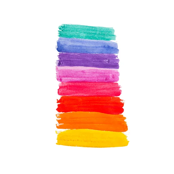 Rainbow Watercolor  Background — Stock Vector
