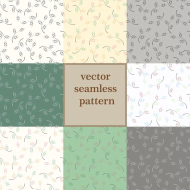 Set soyut yaprak doku