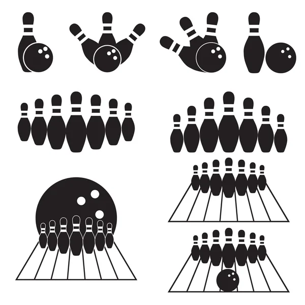 Bowling set — Stock Vector