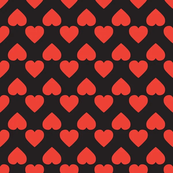 A pattern of hearts — Stock Vector