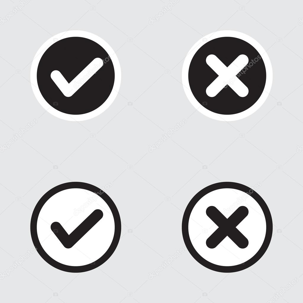 ifferent Variations of Ticks and Crosses