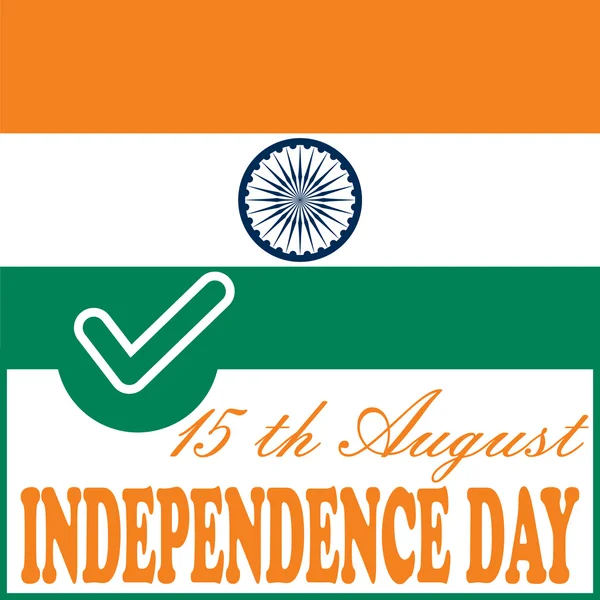 Independence day Indiase vlag achtergrond — Stockvector